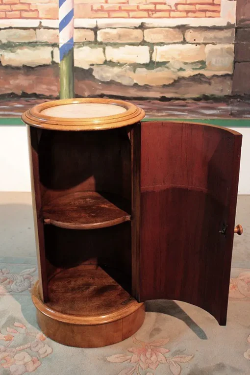 Pamono Antique Cylindrical Nightstand Hot