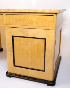 Pamono Antique Desk in Birch and Intarsia, 1840s Discount
