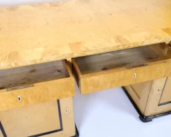 Pamono Antique Desk in Birch and Intarsia, 1840s Discount