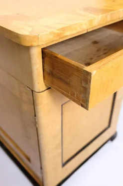 Pamono Antique Desk in Birch and Intarsia, 1840s Discount