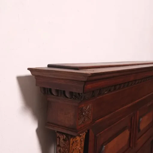 Pamono Antique Double Bed in Walnut, 1890s