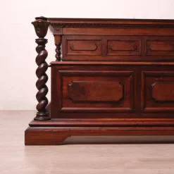 Pamono Antique Double Bed in Walnut, 1890s