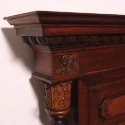 Pamono Antique Double Bed in Walnut, 1890s