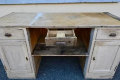 Pamono Antique Double-Sided Wooden Trading Counter, France, 1940s Hot