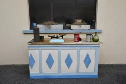 Pamono Antique Double-Sided Wooden Trading Counter, France, 1940s Hot