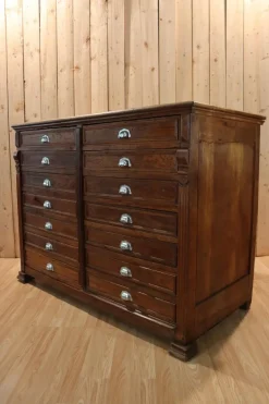 Pamono Antique 14-Drawer Trade Cabinet, 1900 Discount