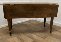 Pamono Antique Drop Leaf Cottage Dining Table in Pine Best