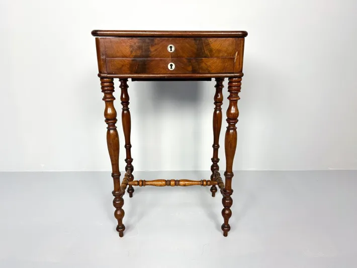 Pamono Antique Dutch Sewing Table in Mahogany, 1880s Hot