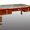 Pamono Antique Empire Desk in Mahogany Feather with Gilt Bronze Elements, France, Early 19th Century New