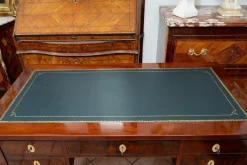 Pamono Antique Empire Desk in Mahogany Feather with Gilt Bronze Elements, France, Early 19th Century New