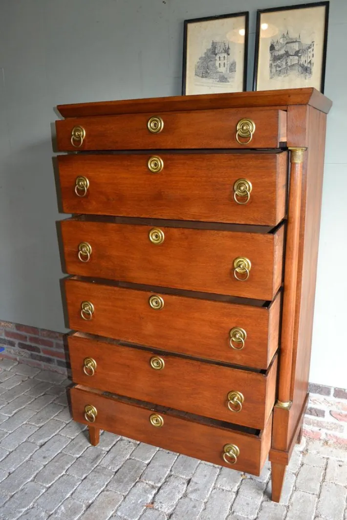 Pamono Antique Empire Oak Chiffoniere New
