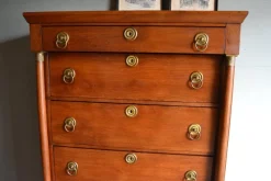 Pamono Antique Empire Oak Chiffoniere New