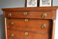 Pamono Antique Empire Oak Chiffoniere New