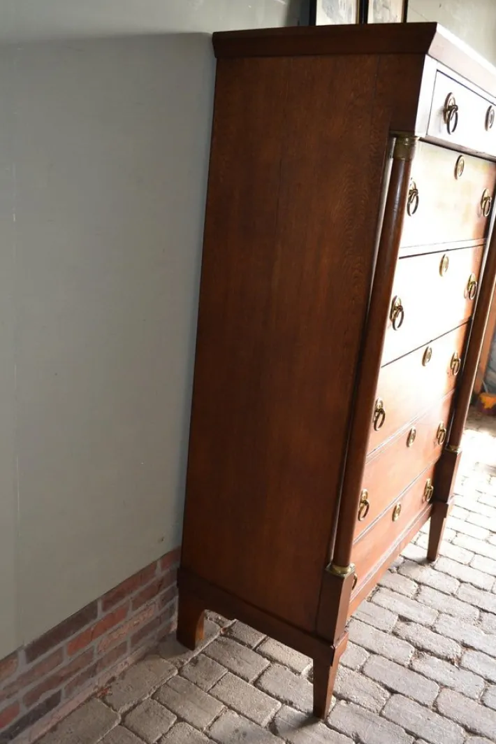 Pamono Antique Empire Oak Chiffoniere New