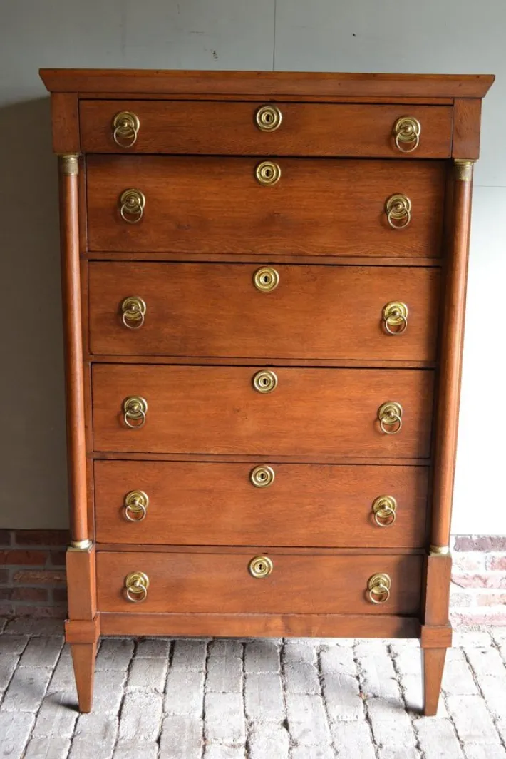 Pamono Antique Empire Oak Chiffoniere New