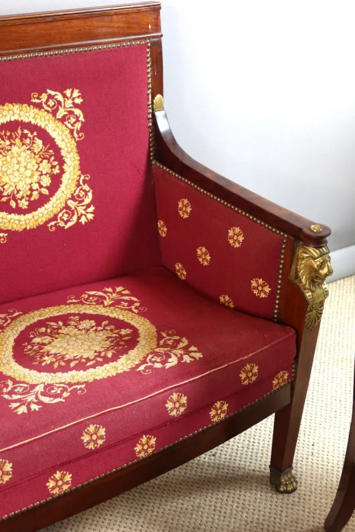 Pamono Antique Empire Salon Seating, Set of 5 Sale