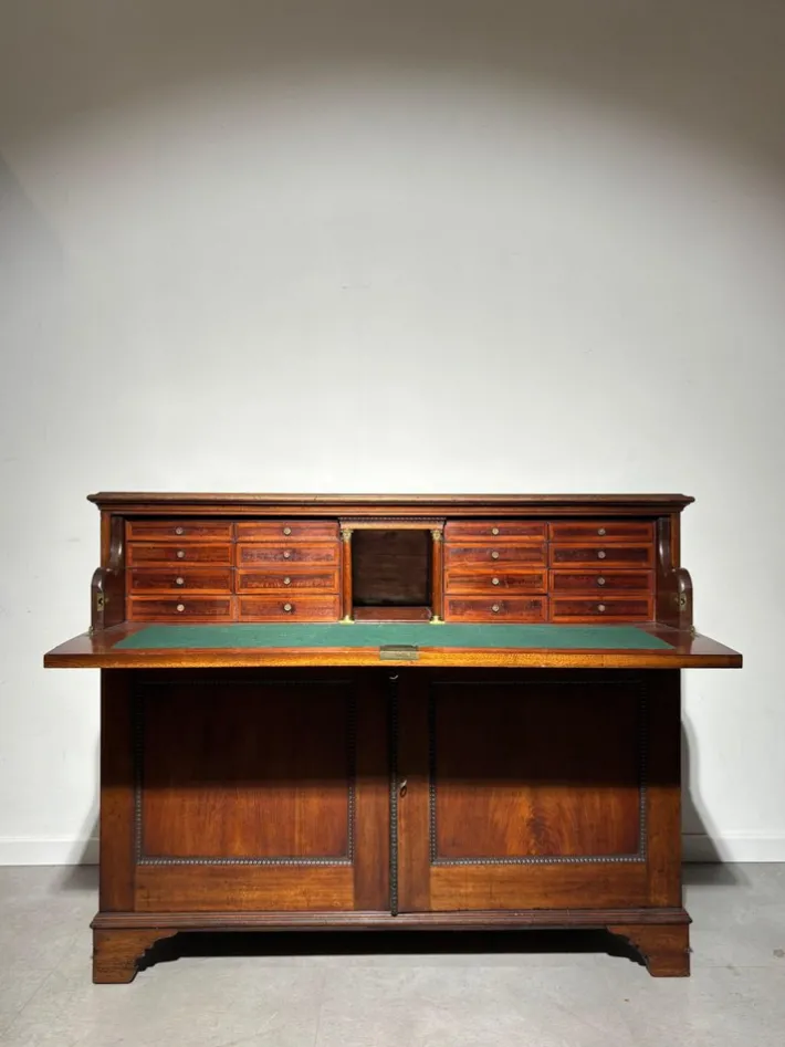Pamono Antique Empire Secretary in Mahogany