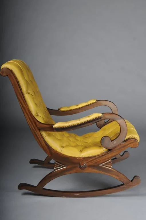 Pamono Antique English Chesterfield Rocking Chair Outlet