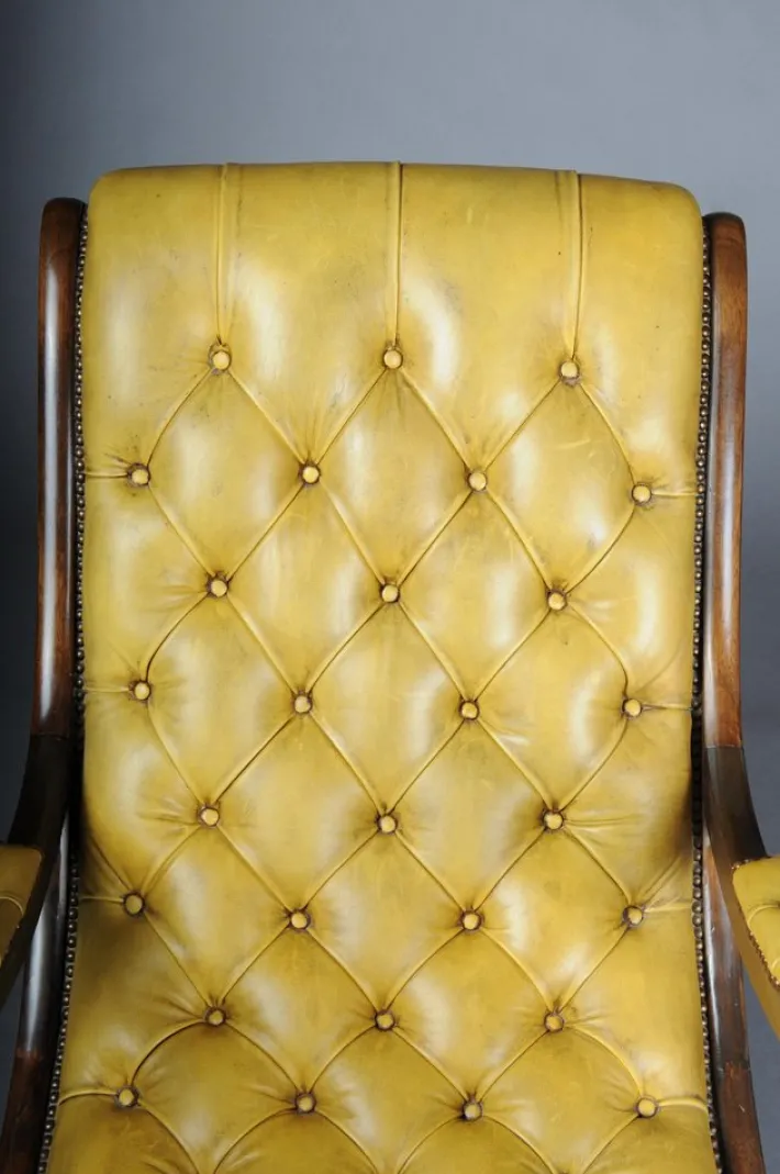 Pamono Antique English Chesterfield Rocking Chair Outlet