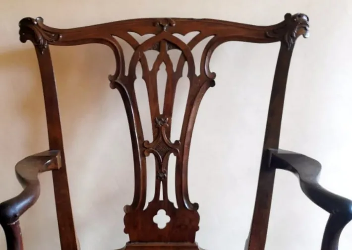 Pamono Antique English Chippendale Style Chair Outlet