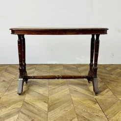 Pamono Antique English Console Table on Castors in Mahogany, 1800s Clearance