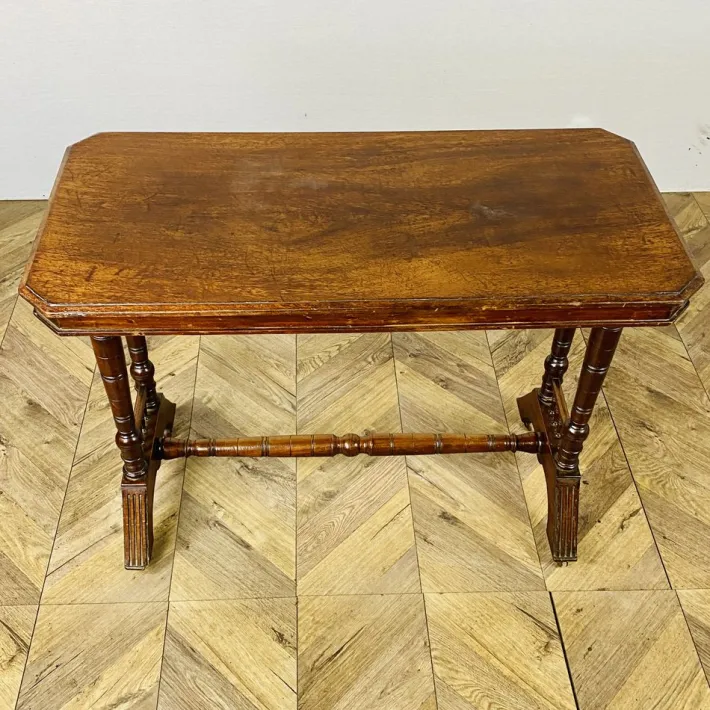 Pamono Antique English Console Table on Castors in Mahogany, 1800s Clearance