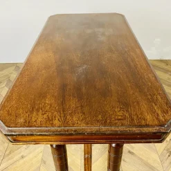 Pamono Antique English Console Table on Castors in Mahogany, 1800s Clearance