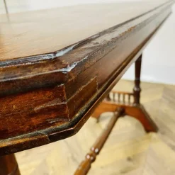 Pamono Antique English Console Table on Castors in Mahogany, 1800s Clearance