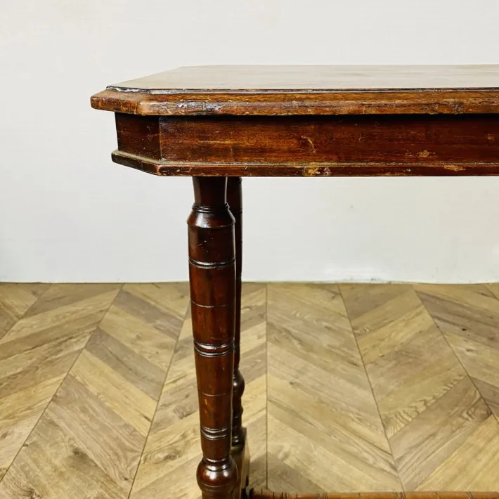 Pamono Antique English Console Table on Castors in Mahogany, 1800s Clearance