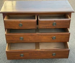 Pamono Antique English Dressing Table with Mirror Best