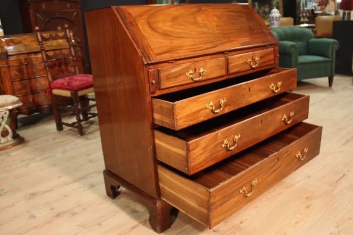 Pamono Antique English Mahogany Secretaire