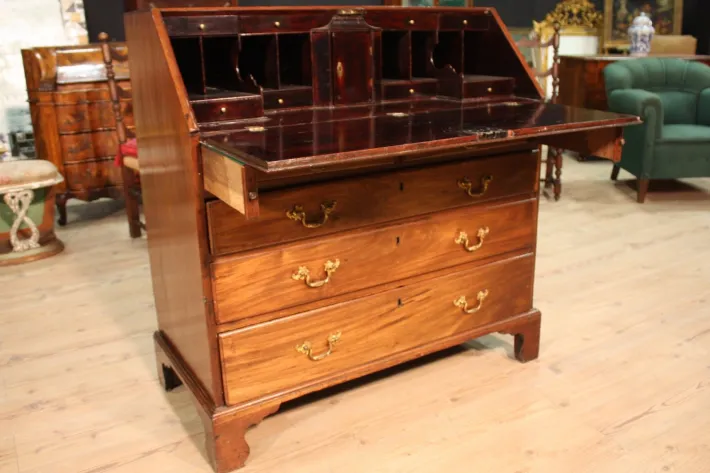 Pamono Antique English Mahogany Secretaire