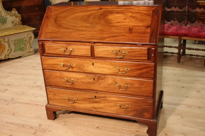 Pamono Antique English Mahogany Secretaire