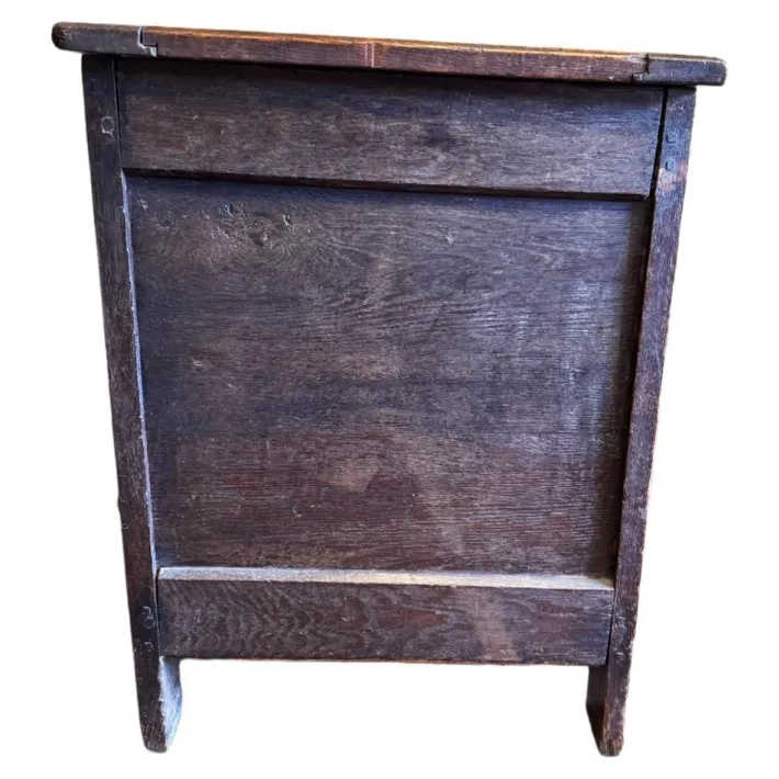Pamono Antique English Oak Mule Chest, 1700s Clearance