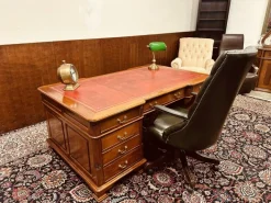 Pamono Antique English Partner Desk Sale