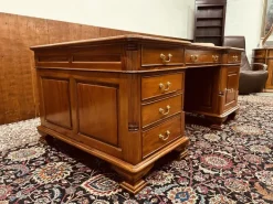 Pamono Antique English Partner Desk Sale