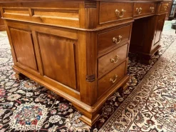 Pamono Antique English Partner Desk Sale
