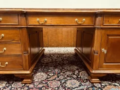 Pamono Antique English Partner Desk Sale