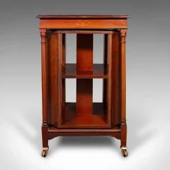 Pamono Antique English Rotary Bookcase, 1910 New