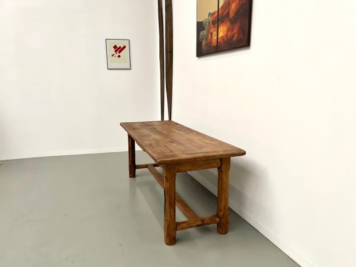 Pamono Antique Farmhouse Table in Oak and Walnut, 1700s