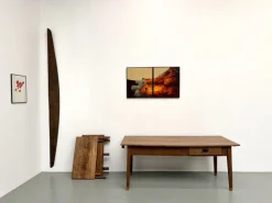Pamono Antique Farmhouse Table with Extensions in Oak, 1890s Online