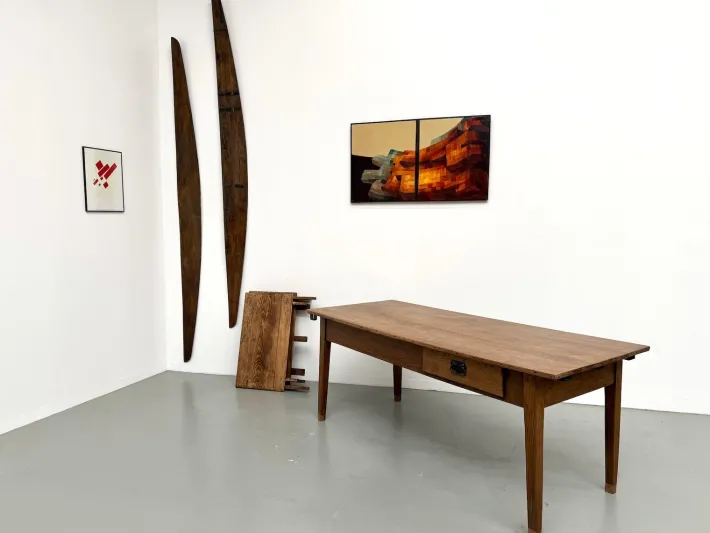 Pamono Antique Farmhouse Table with Extensions in Oak, 1890s Online