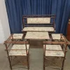 Pamono Antique Faux Bamboo Parlor Set from Maison Staněk Prague, Set of 6 Clearance