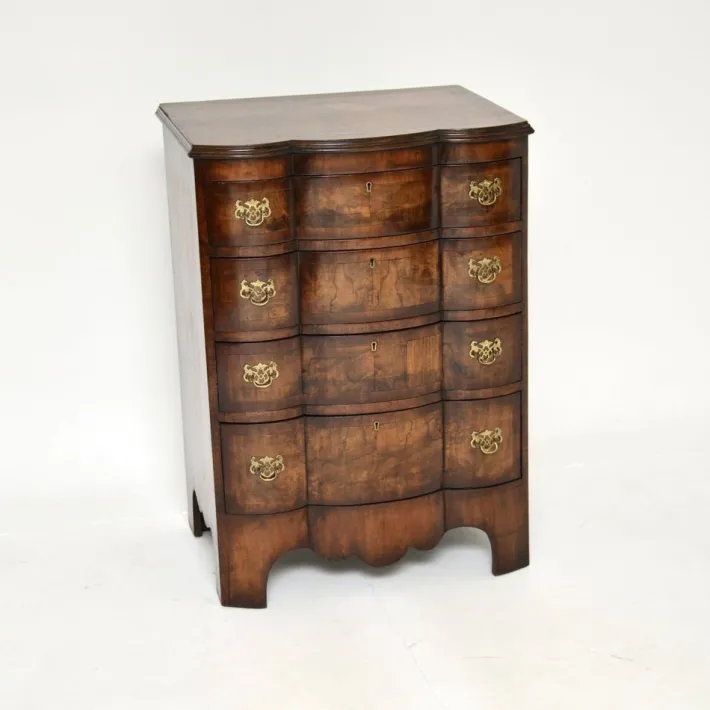 Pamono Antique Figured Walnut Chest of Drawers, 1890 Online