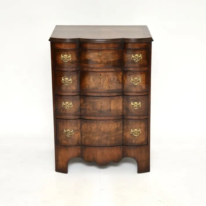 Pamono Antique Figured Walnut Chest of Drawers, 1890 Online