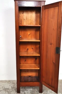 Pamono Antique French American Pine Cabinet, 1900s