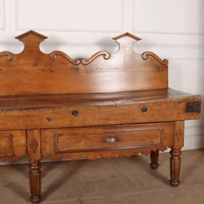 Pamono Antique French Butchers Block Clearance