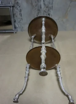 Pamono Antique French Cast Iron Adjustable Shaving Stand Sale