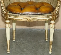 Pamono Antique French Chesterfield Leather Armchairs, 1880, Set of 2 Outlet