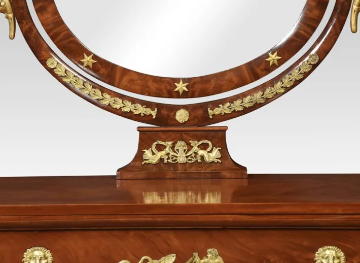 Pamono Antique French Empire Dressing Table in Mahogany Online
